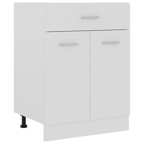 vidaXL Schubunterschrank Lyon Wei&szlig; 60x46x81,5 cm Holzwerkstoff