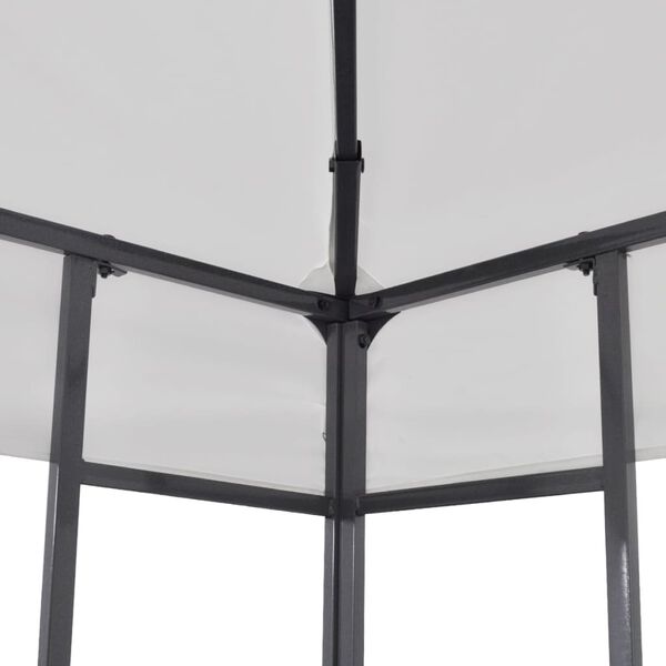 vidaXL Gartenpavillon 3×3 m Weiß