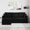 vidaXL Sofa Schwarz Gesamtabmessungen: 198 x 134 x 80 cm (B x T x H)