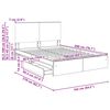 vidaXL Aufbewahrungsbett Sonoma-Eiche 160 x 200 cm Holzwerkstoff