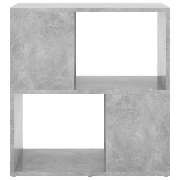 vidaXL B&uuml;cherregal Betongrau 60x24x63 cm Holzwerkstoff