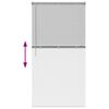 vidaXL Fensterjalousie mit Vorhängen Silber Aluminium