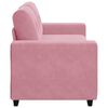 vidaXL Zweisitzer-Sofa Rosa 180x77x82 cm Samt