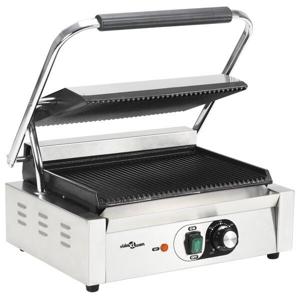vidaXL Gerillter Panini-Grill 2200 W 43x30,5x20 cm