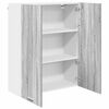 vidaXL H&auml;ngeschrank Graues Sonoma 80 x 31 x 100 cm Holzwerkstoff