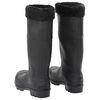 vidaXL Gummistiefel mit Herausnehmbarem Innenfutter Schwarz Gr. 38 PVC
