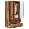 vidaXL Badezimmerschrank Altholz 79,5 x 49 x 156 cm Holzwerkstoff