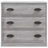 vidaXL Sideboards 2 Stk. Grau Sonoma Holzwerkstoff