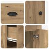 vidaXL Schreibtisch mit Schrank Artisan-Eiche 154,5 x 50 x 75 cm