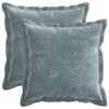 vidaXL Kissenbezug 2 pcs HOUTEN Himmelblau 45 x 45 cm Chenille-Stoff