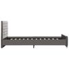vidaXL Bettgestell Grau Samt 120x200 cm