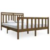 vidaXL Massivholzbett Honigbraun 140x190 cm