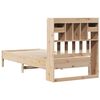 vidaXL Massivholzbett mit Regal ohne Matratze 100x200 cm Kiefer