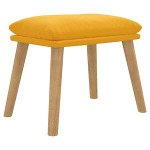 vidaXL Fu&szlig;hocker Senfgelb 45x29,5x35 cm Samt