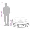 vidaXL Outdoor-Loungebett ohne Dach Poly Rattan