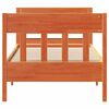 vidaXL Massivholzbett ohne Matratze Wachsbraun 90x190 cm Kiefernholz