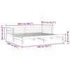 vidaXL Ausziehbares Tagesbett ohne Matratze 80x200 cm