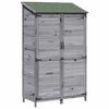 vidaXL Garten Shed Grau 106,5 x 56 x 176 cm Holzwerkstoff