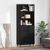 vidaXL Highboard Schwarz Eichen-Optik 69,5 x 34 x 180 cm