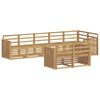 vidaXL Outdoor-Sofagarnitur 8 pcs Wei&szlig; 306 x 128,5 x 73 cm