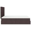 vidaXL Ottoman-Bett mit Matratze Dunkelbraun 140x190 cm Stoff
