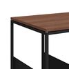 vidaXL Beistelltisch mit Rollen Schwarz 55x36x63,5 cm Holzwerkstoff