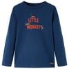 vidaXL Kinder-Langarmshirt Marineblau 92