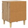 vidaXL Bettschr&auml;nke 2 pcs Artisan-Eiche 40 x 35 x 50 cm Holzwerkstoff