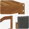 vidaXL Outdoor-Sofagarnitur mit Kissen 6 pcs Natur und Anthrazit