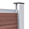 vidaXL Zaunelement Set WPC 353x146 cm Braun