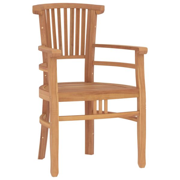 vidaXL 5-tlg. Garten-Essgruppe Massivholz Teak