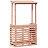 vidaXL Gartenbar mit Dach 112,5x57x195,5 cm Massivholz Kiefer