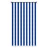 vidaXL Au&szlig;enrollo 90% UV-Block Blau-wei&szlig; gestreift 100 x 230 cm HDPE