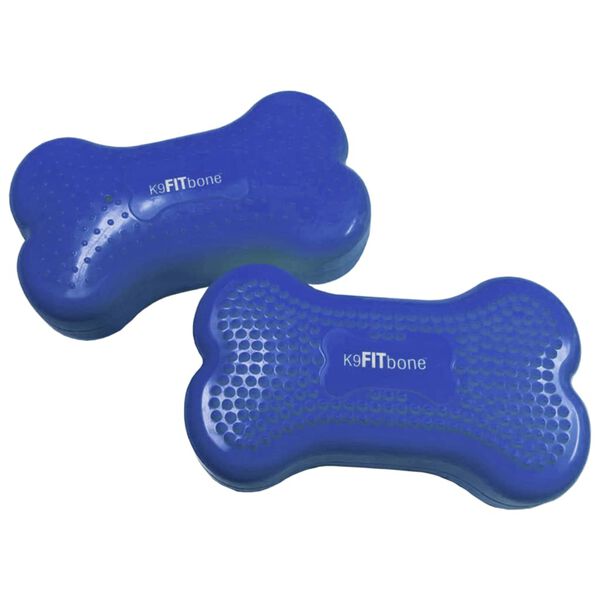 FitPAWS Balance-Kissen f&uuml;r Haustiere Mini K9FITbone 2 Stk. 29x16,5x6 cm Blau