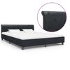 vidaXL Bettgestell Schwarz Kunstleder 180 &times; 200 cm
