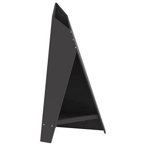 vidaXL Feuerschale Schwarz 58 x 40 x 100 cm Wetterfeststahl