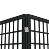 vidaXL 3-tlg. Paravent Japanischer Stil Faltbar 120x170 cm Schwarz