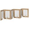 vidaXL Klappbares Hundetor mit St&auml;ndern 6 pcs Artisan-Eiche 362 cm