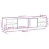 vidaXL TV-Schrank Honigbraun 156x40x40 cm Massivholz Kiefer