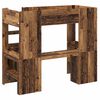 vidaXL Etagenbettgestell mit Schreibtisch Altholz 90 x 200 cm