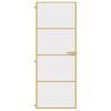 vidaXL Innentür Schlank Golden 76x201,5 cm Hartglas und Aluminium