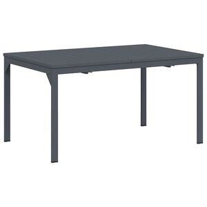 vidaXL Esstisch f&uuml;r drau&szlig;en Faltbar Anthrazit 210 x 90 x 73 cm Stahl