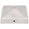 vidaXL Pfostenkappen 6 Stk. Pyramide Verzinktes Metall 91 x 91 mm