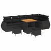 vidaXL Gartensofa-set 9 stk. Schwarz Poly-Rattan