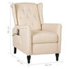 vidaXL Massagesessel Creme Stoff