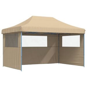 vidaXL Partyzelt 292 x 440 x 315 cm Beige Oxford-Stoff