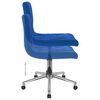 vidaXL Esszimmerst&uuml;hle 2 Stk. Drehbar Blau Samt
