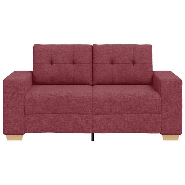 vidaXL Loveseat-Sofa Weinrot 160x77x82 cm Stoff