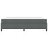 vidaXL Boxspringbett mit Matratze Dunkelgrau 200 x 200 cm Stoff