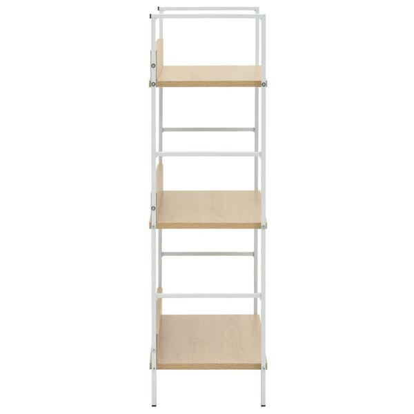 vidaXL Bücherregal 3 Regalböden Eiche 60×27,6×90,5 cm Holzwerkstoff